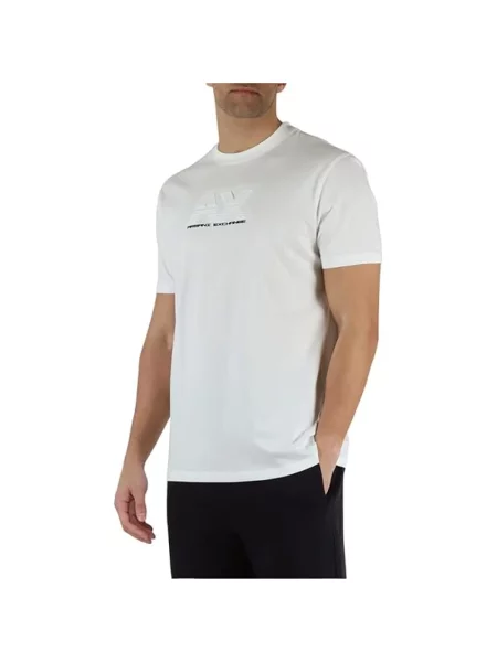 Koszulka Armani Exchange z logo biała