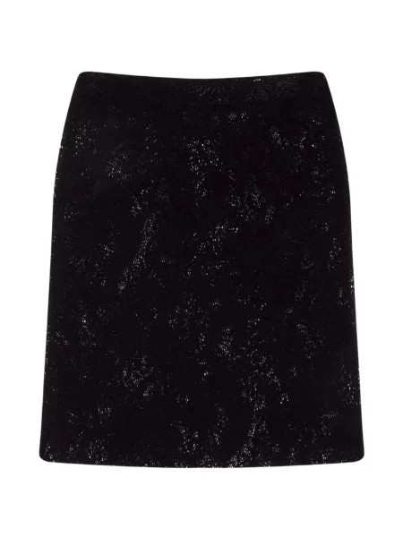 Fusta mini Msgm cu model floral din dantelă negru