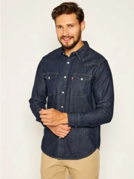 Levi's® Cămașă Barstow Western Standard Bleumarin albastru