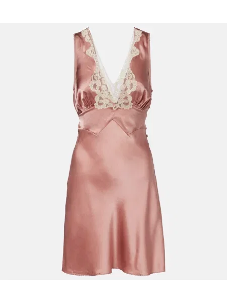 Rochie Chloé din satin roz