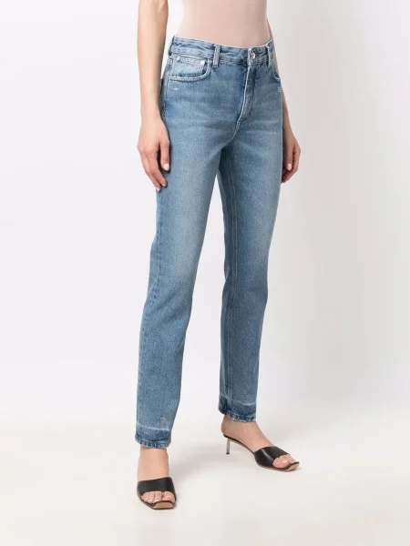 Skinny jeansy skinny Off-white białe