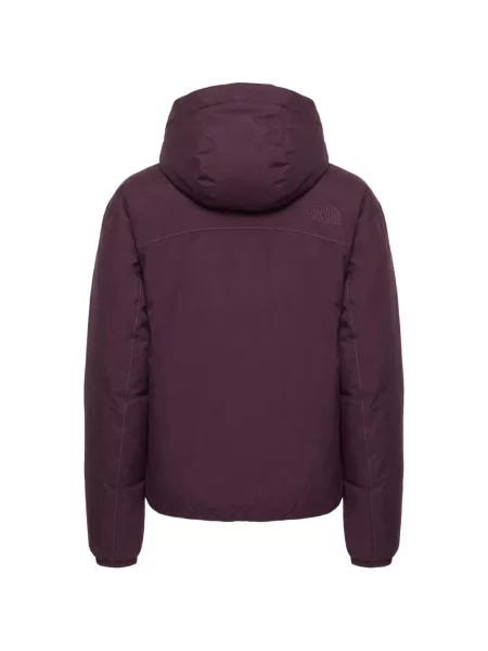 Geacă The North Face cu glugă violet