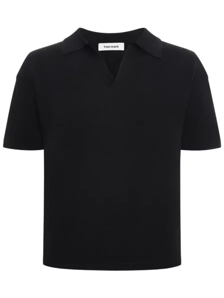 Gulerat tricou polo Tonywack negru