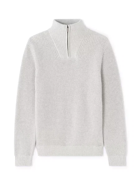 Pulover Celio cu guler înalt gri