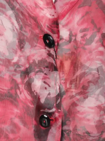 Marynarka Elena Miro' w kwiatki różowa