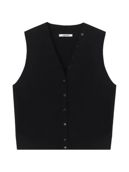 Vestă Cordera tricotate negru