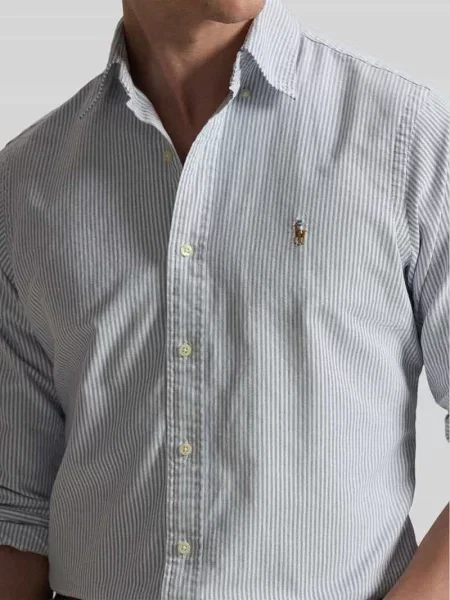 Koszula casualowa z czystej bawełny o kroju regular fit Polo Ralph Lauren granatowa