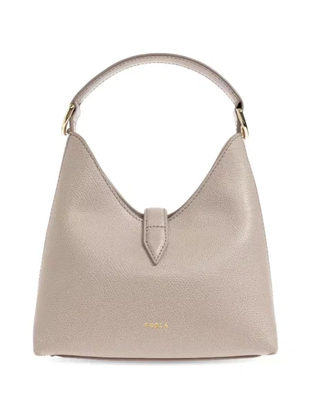 Geantă shopper Furla din piele gri