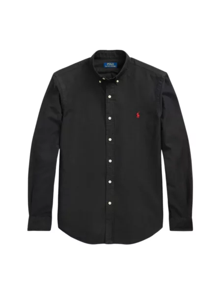 Ralph Lauren Koszule Mężczyzna L Slim Fit Oxford Shirt Polo Ralph Lauren czarny