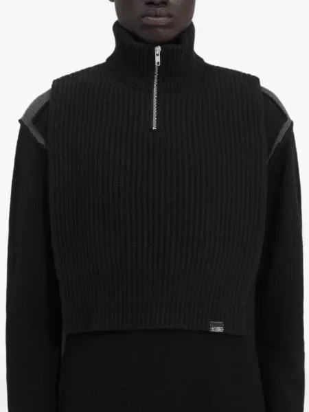 Вълнен елек Mm6 Maison Margiela черно