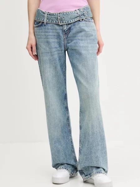 Hugo Blue jeans medium waist albastru