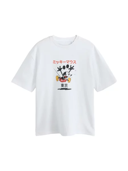 Next Tricou Disney Mickey Mouse galben curry / roșu deschis / negru alb