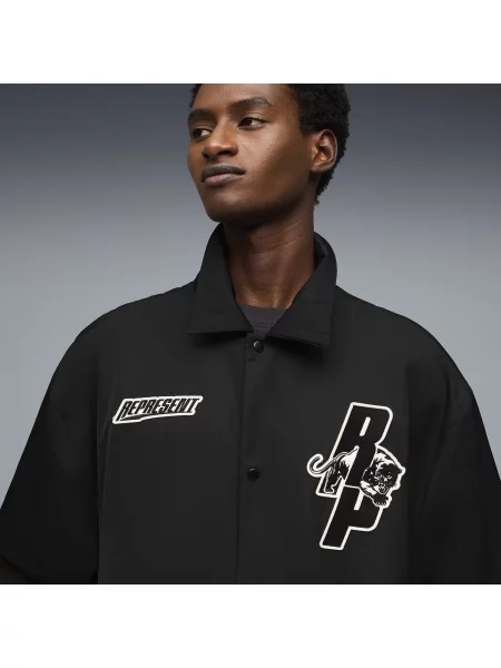 Kurtka PUMA × REPRESENT Coaches Odzież S czarny
