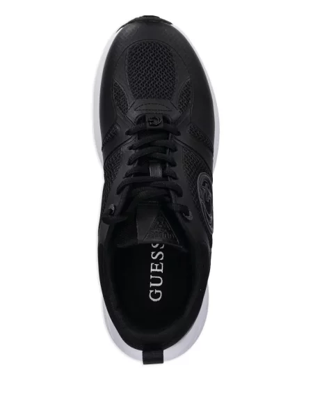Sneakerși Guess cu autograf negru