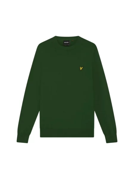 Sweter Lyle & Scott z wełny merino zielony
