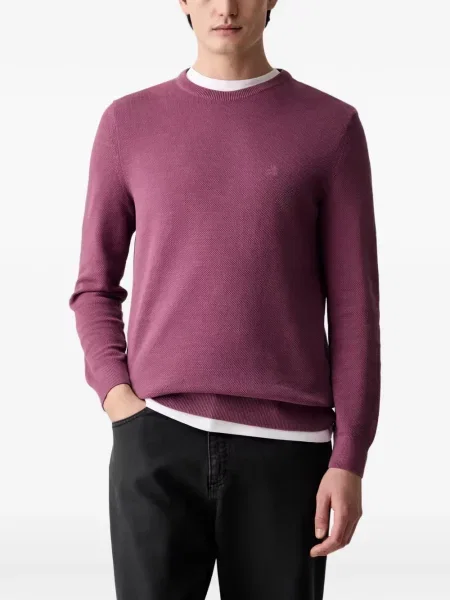 Pulover Marc O'polo cu broderie violet
