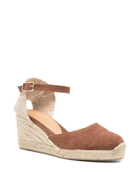 Cropp espadrile Castaner cu bretele maro