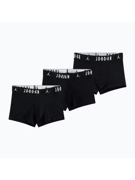 Boxeri pentru bărbați Nike Jrdan JHM Flight Cotton Trunk 3 perechi black negru