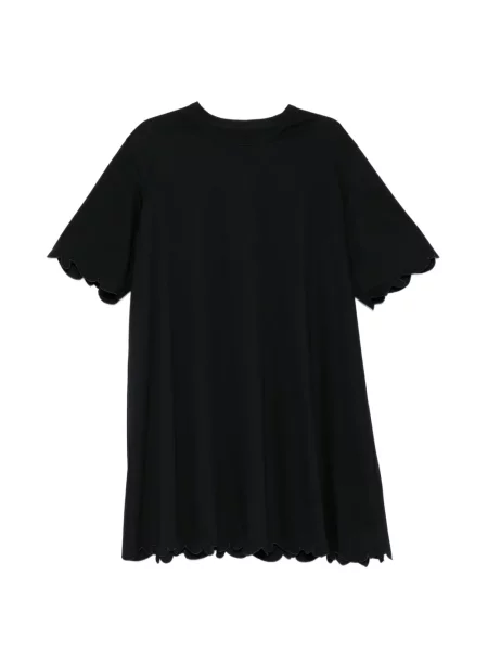 Scurt rochie mini Jnby cu decolteu rotund negru