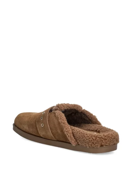 Pantofi loafer Blauer cu cataramă cu bretele maro