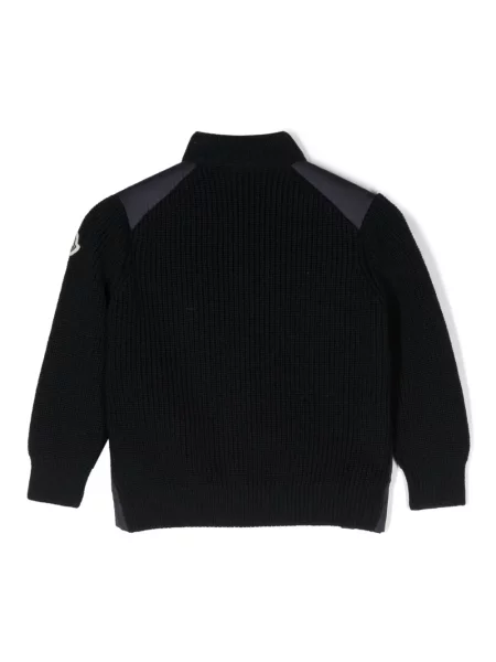 Kurtka dziecięca Moncler Enfant niebieska