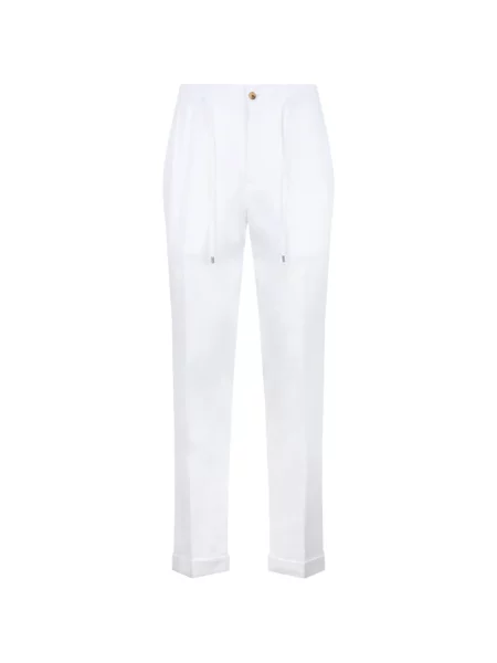 Pantaloni Philipp Plein de in cu cordon alb