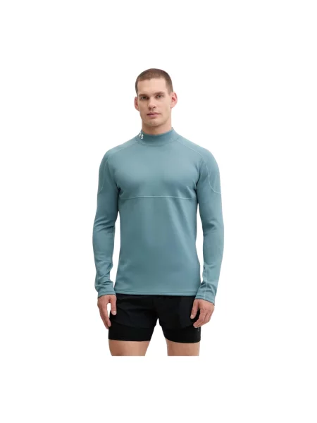 Under Armour longsleeve treningowy Cold Weather Grid gładki zielony