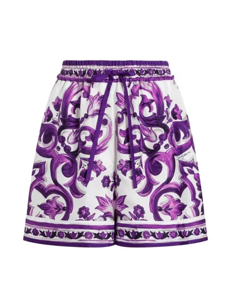Szorty jeansowe Dolce And Gabbana fioletowe