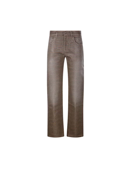 Jeansy 7 For All Mankind brązowe