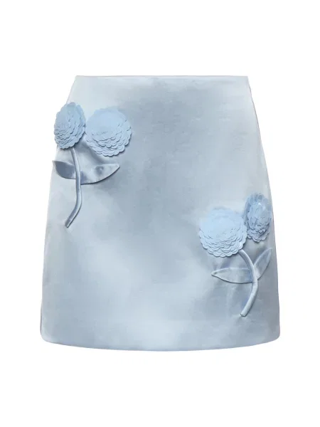 Spódnica mini Self-portrait z cekinami niebieska