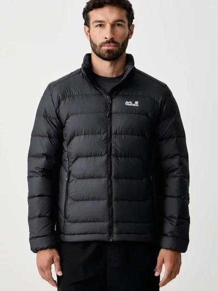 Jack Wolfskin geacă cu puf pentru bărbați WILD PASS DOWN negru