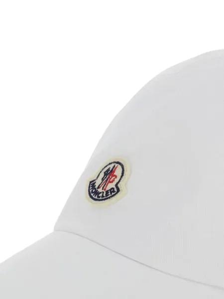 Czapka z daszkiem dziecięca Moncler Enfant biała