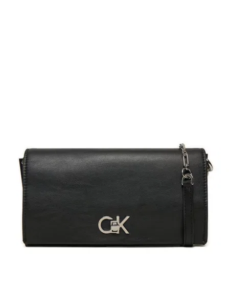 Torebka Calvin Klein skórzana biznesowa czarna