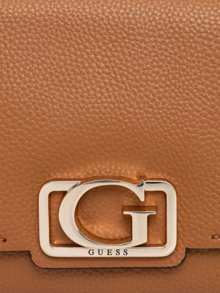 Crossbody torbica Guess s autogramom smeđa