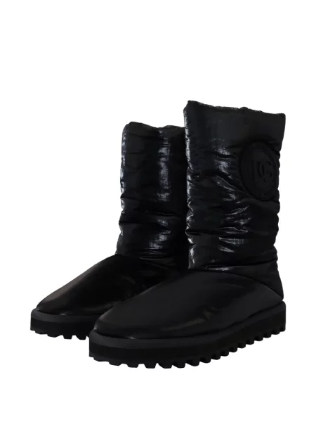 Matlasat botine Dolce & Gabbana negru