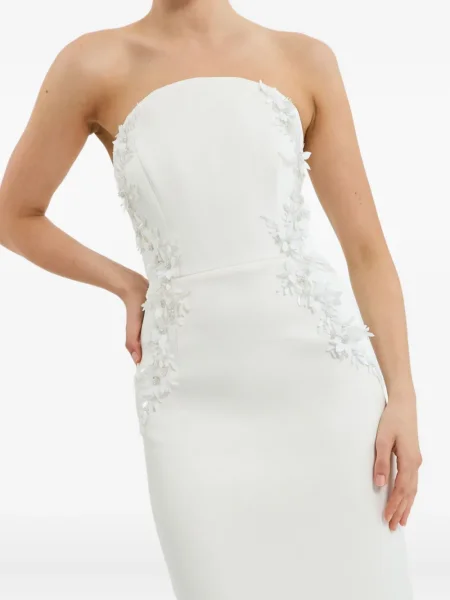 Rochie midi Rebecca Vallance până la genunchi de costum alb