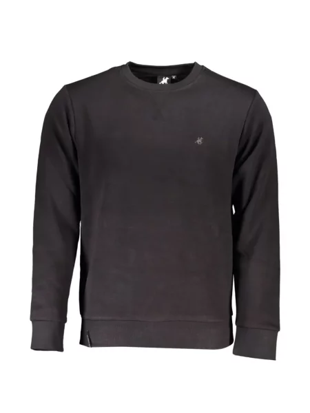 Pulover U.s. Grand cu broderie cu decolteu rotund gri