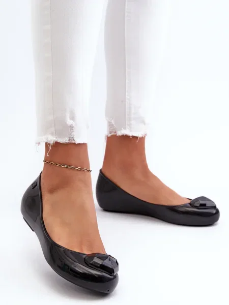 Balerini Kesi cu motiv cu inimi negru