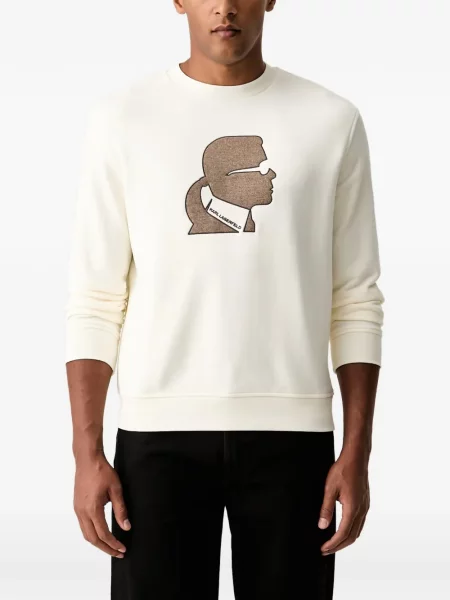 Hanorac crewneck Karl Lagerfeld cu decolteu rotund