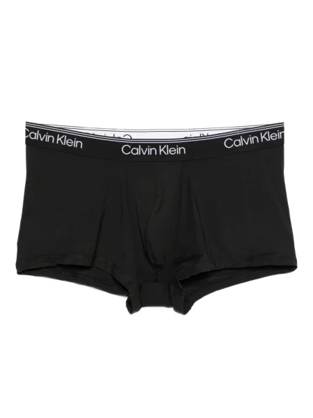 Чорапи Calvin Klein с ниска талия черно