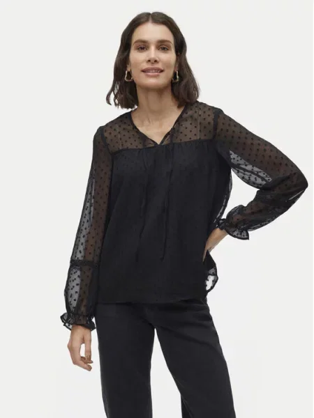 VERO MODA Halenka Leah' černá