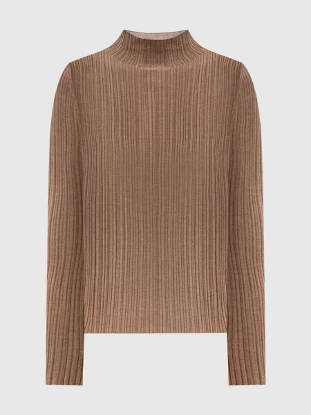 Гольф з кашеміру вовни і шовку Agnona коричневий