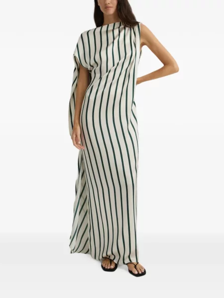 Rochie maxi Bondi Born asimetrică alb