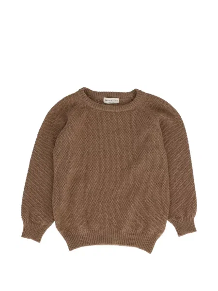 Sweter dziecięcy Babe And Tess brązowy