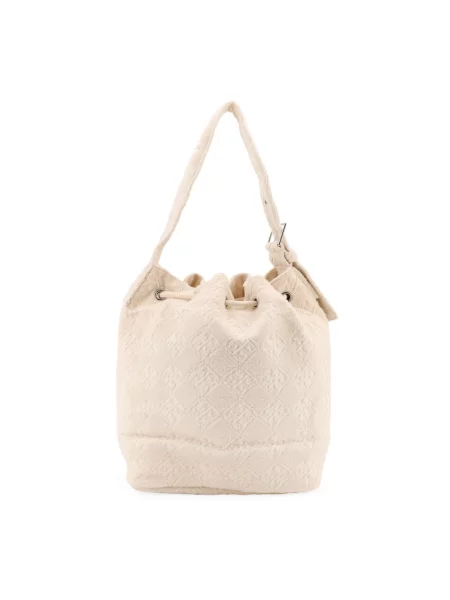 Kapelusz Tory Burch frotte biały