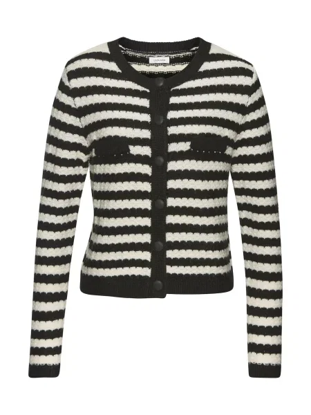 LASCANA Geacă tricotată negru alb
