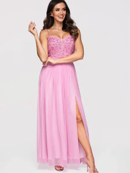 Rochie de seară Edoti roz