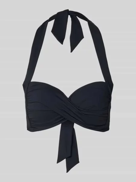 Top bikini z marszczeniami model ‘Twist’ Seafolly czarny