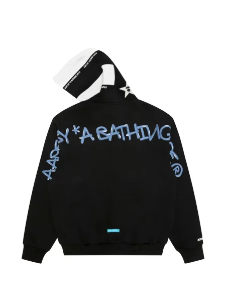 Hoodie Aape By *a Bathing Ape® με κέντημα μαύρο