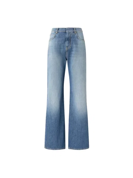 Szerokie jeansy Pinko niebieskie